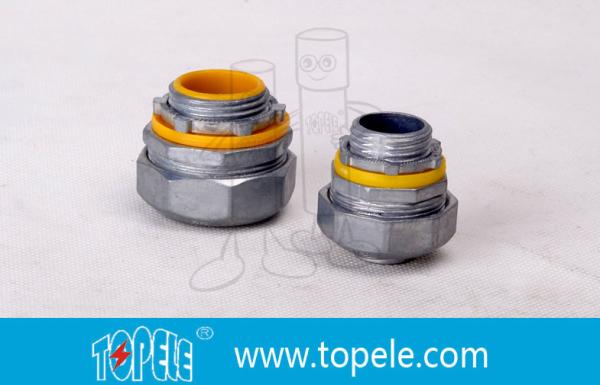 Buy cheap 4” Flexible Conduit And Fittings Blue / Yellow Straight Liquid Tight Connector from wholesalers