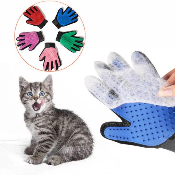 Buy cheap Colourful Cat / Dog Grooming Gloves Hair Deshedding Brush For Bath Clean from wholesalers