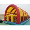 Buy cheap Red / Yellow PVC Tarpaulin Inflatable Water Jumping Castles With Roof from wholesalers