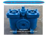 2"-DN50 Duplex Oil Strainer Model AS16050 Cb/T425 Body Cast Iron Filter