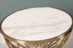Modern Style Gold Stainless Steel Frame Round Wire Coffee Table Side table End