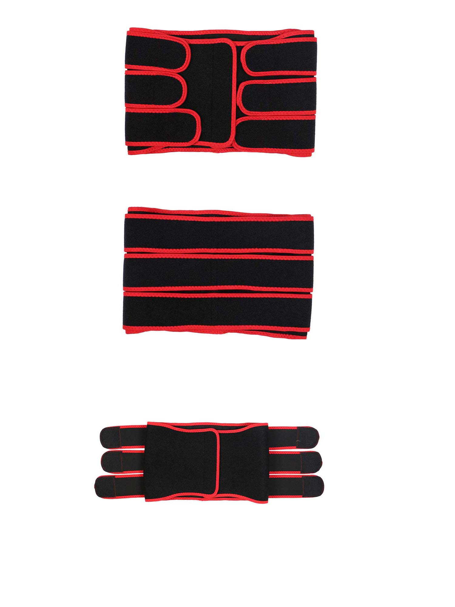 red Three Band OK Fabric Slim Fit Belly Belt