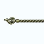 The Snail Shape Wavy Pipe Curtain Rods Single Bracket 25MM Diameter 0.6mm