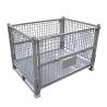 Buy cheap Portable Collapsible Metal Mesh Box Wooden Pallet Frame Iron Transport Box from wholesalers