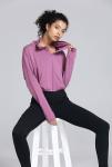 Thumb Hole Women'S Sports Hoodie Ladies Zip Front Sweatshirts 210g