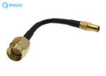 Low Loss Straight MMCX Female to SMA Male Connector RG174 Coax Pigtail Extension