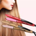 2 In 1 PTC Heater Flat Iron Hair Straightener Multi Temperature LCD Display