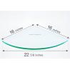 Buy cheap Fine Polished Edge Flat Tempered Safety Glass Shelf for Bathroom Decorative Design from wholesalers