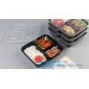 Buy cheap Disposable Plastic food delivery box Printing Sushi Tray For Food Packaging,HIPS Material Disposable Black Plastic Food from wholesalers