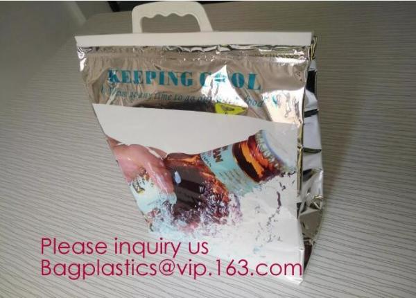 Buy cheap Aluminum Foil Food Use Disposable Cooler Bag Insulated Thermal Bag Organizer Storage Frozen Lunch Bag bagease bagplastic from wholesalers