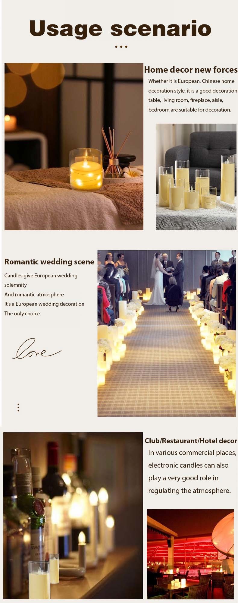 Wedding Led Tea Light Candles Flickering Bright Battery Operated Flameless Candles for Home Garden Parties Birthday
