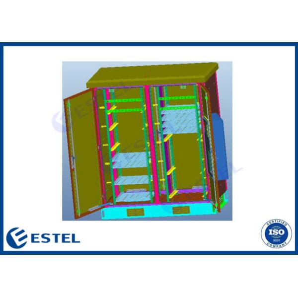 Buy cheap Two Compartment 19inch IP55 Outdoor Server Cabinet from wholesalers