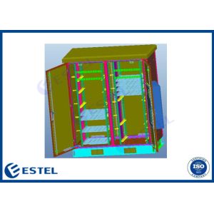 Buy cheap Two Compartment 19inch IP55 Outdoor Server Cabinet from wholesalers