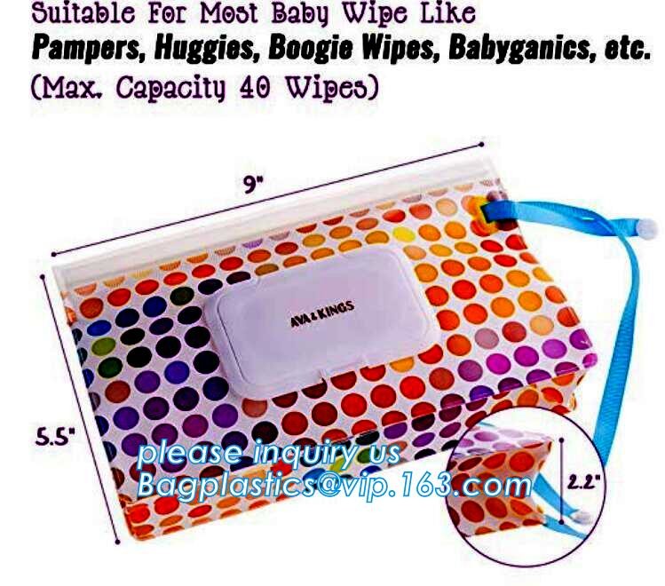 Hand and Face Cleaning Wet Wipes Tissue Paper Packaging bag/sanitary flexible napkin plastic baby wipes back seal bagpac