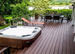 Exterior Stainless Steel Railing Wire Balcony Customized Size With Flat Bar Post