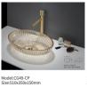 Buy cheap 93% Light Refraction Crystal Glass Wash Basin Modern Luxury Italy Style For Bathroom from wholesalers
