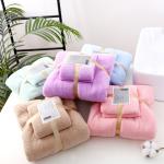 3Pcs Bath Towel Set Super Strong Water Absorption for Home Hotel Wedding