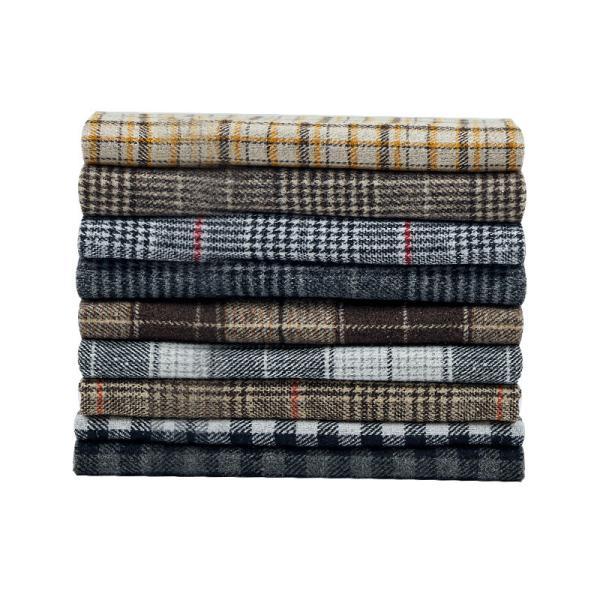 Italian Checked Pattern Wool Fabric for Top Grade Autumn and Winter Suit