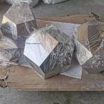 Gardens Squares Geometric Abstract Stainless Steel Sculpture Mirror Polished