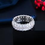 Famous Women Ring Solid 925 Sterling Silver CZ Stone bague anel bijoux Jewelry