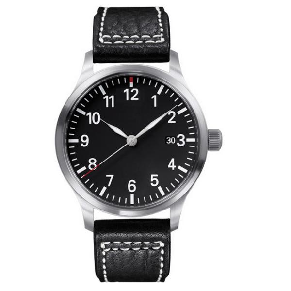 Buy cheap Custom Women / Men Fashion Watches With Genuine Leather Band , Stainless Steel Caseback from wholesalers