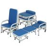 Buy cheap Cold Rolled Steel Hospital Waiting Area Chairs Folding Accompany Chair Space Saving from wholesalers