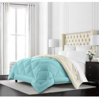 Buy cheap Blue White Microfiber Comforter Queen Size Durable Microfiber Duvet Cover Queen product