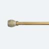 Buy cheap Gold Color 28MM Classical Curtain Rod Finials Curtain Rod Set from wholesalers