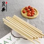 Natural Bamboo Raw Material Organic Fiber Straw With Cleaner 19cm