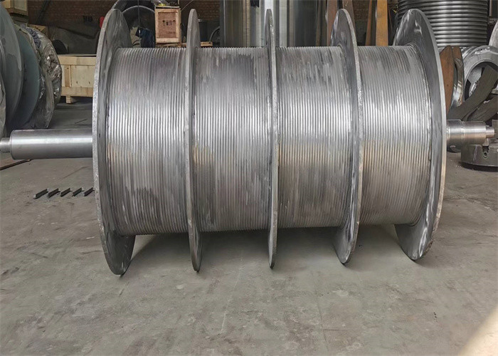 Galvanized Multiple Cable Lebus Grooved Winch Drum For Window Washer
