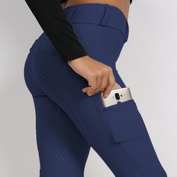 Buy cheap Navy Blue Horse Riding Pants 9 Colors High Stretchy Full Seat Silicone Breeches from wholesalers