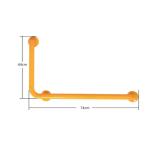 Wall Mounted L Shape Bathroom Hand Rails 304 Stainless Steel Toilet Assist Bars