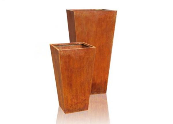 Buy cheap Bespoke Garden Corten Steel Planter OEM / ODM Acceptable 120cm Tall from wholesalers