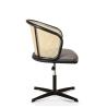 Buy cheap 0.121CBM Cane Swivel Desk Fabric Executive Chair 17in PU Leisure from wholesalers