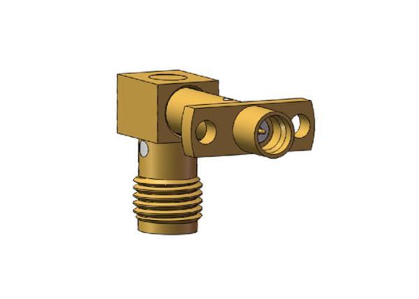 Buy cheap SMA Female to SMP Female Flange Mount RF Connector Right Angle from wholesalers