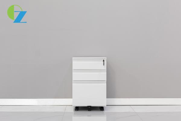 Buy cheap Office Non KD Metal 3 Drawer Mobile Pedestal File Cabinet With Wheels from wholesalers