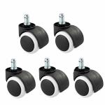 Smooth And Silent Office Furniture Casters With 3-5 Inch Plastic Or PU Wheels