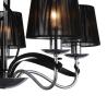 Buy cheap Black chic chandeliers with lampshade for Living room Bedroom Project Lighting (WH-MI-20) from wholesalers