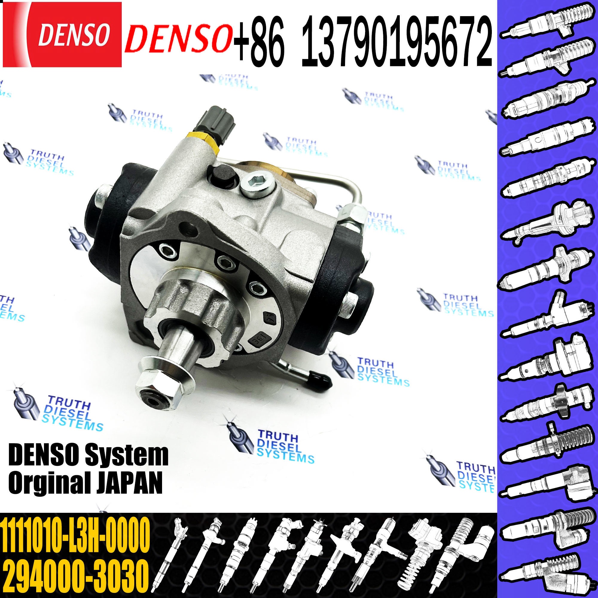 Diesel Common Rail Fuel Injection Pump 2940003030 294000-3030 294000 3030 1111010-L3H-0000