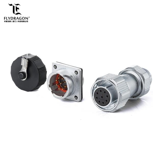 Buy cheap Reliable and flexiable 9 pin waterproof sealed bulkhead electrical bayonet power connectors from wholesalers