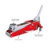 Buy cheap 1.5 Ton Aluminum Jacks Wide Stance Provides Stability Under Load from wholesalers