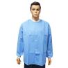 Buy cheap Protective Polypropylene SMS Disposable Lab Coat Blue with Pockets from wholesalers