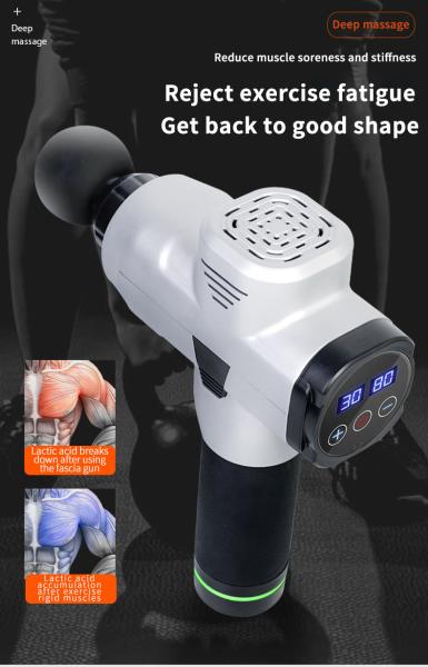 Buy cheap Low Noise Carbon Fiber Massager Gun 60DB Battery Powered Massager Gun from wholesalers