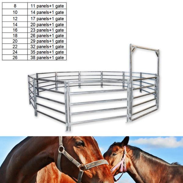 Buy cheap 13 Portable Horse Stall Panels HEAVY Duty Outdoor Animal Enclosure with Gate from wholesalers