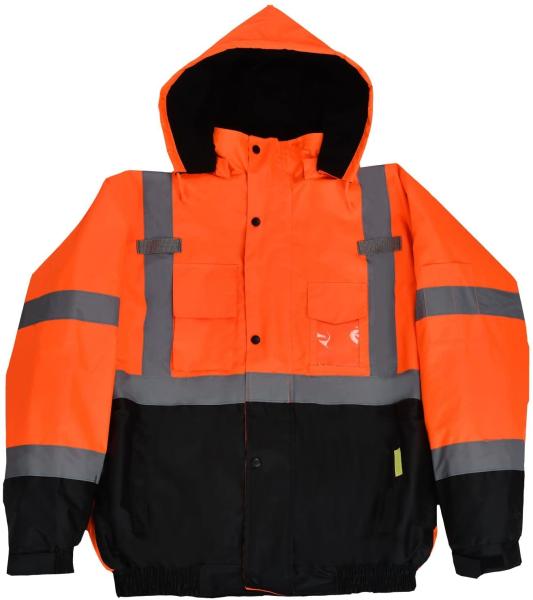 Buy cheap ANSI EN20471 Hi Vis Waterproof Jacket Wet Weather Gear 300D Oxford from wholesalers