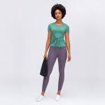 Women Bandage Activewear T Shirts Yoga T-Shirts Fitness Workout Apparel