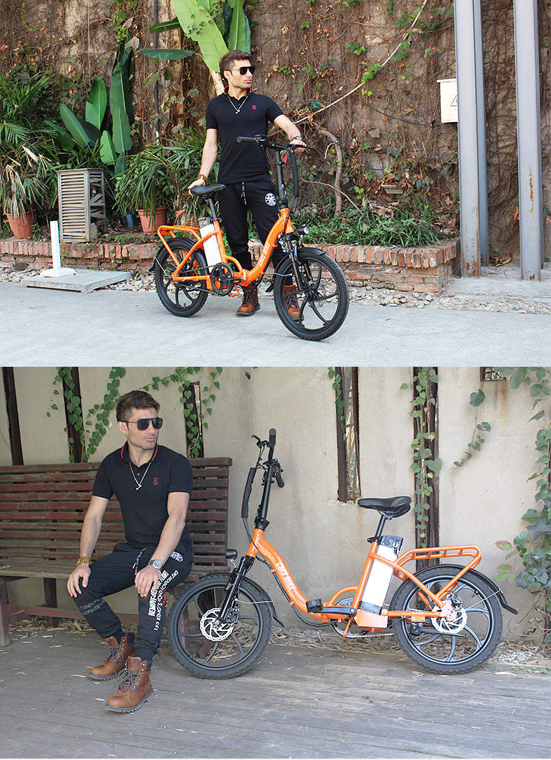 2019 most beautiful 20 inch foldable ebike with disc brake down tube battery position