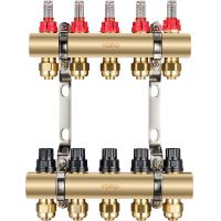 Buy cheap 6102 Polished Brass Water Distribution Manifolds Anti-sediment sealing design w/ product