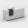 Buy cheap 1100Hmm White Office Reception Desk 78.7 Inch With Reception Counter from wholesalers