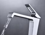 Waterfall Bathroom Basin Faucets , Chrome plated Wash Basin Tap Hot And Cold